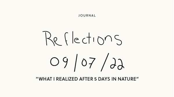 Journal #2 | What I realized after this social detox
