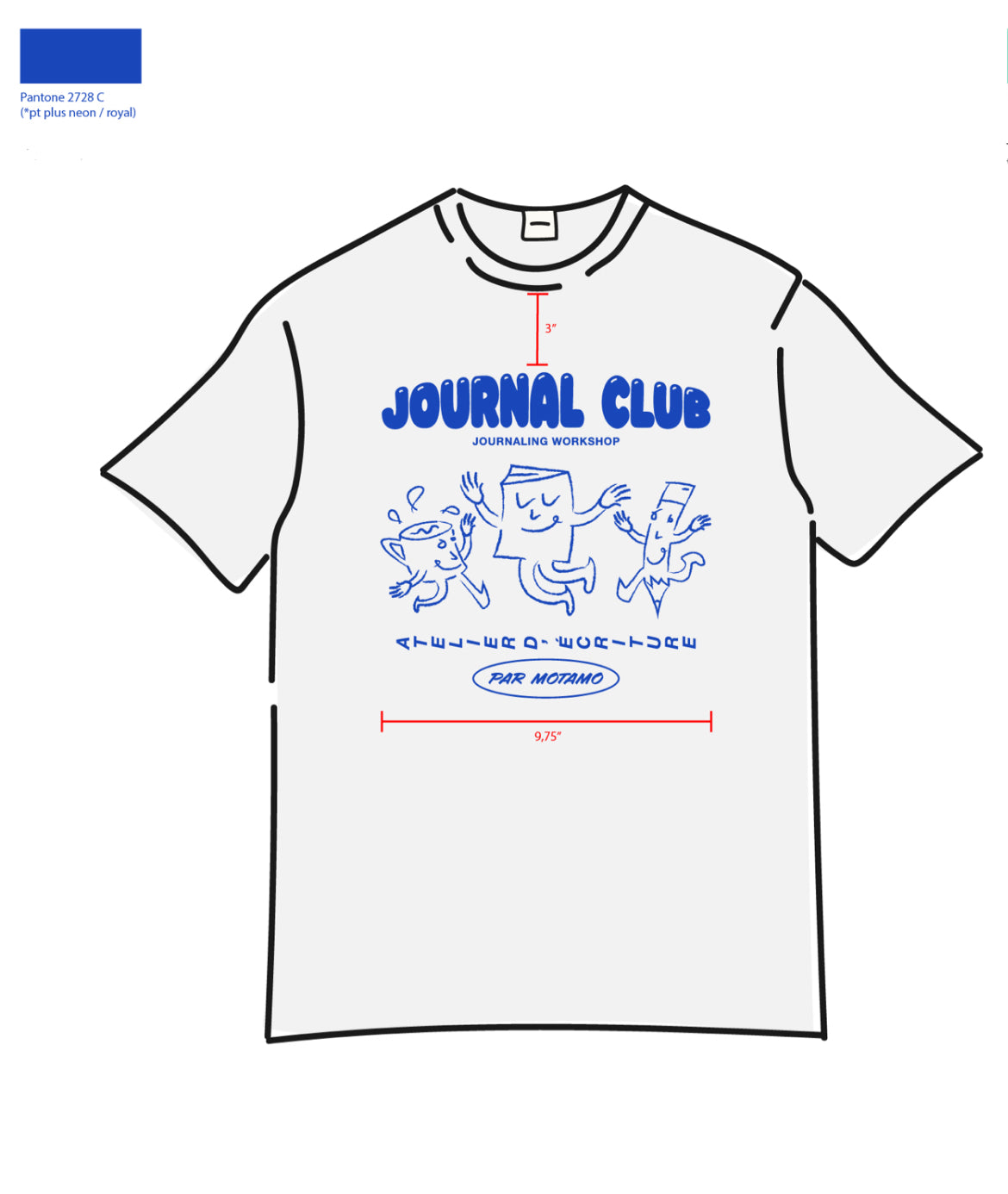 "Journal Club"  Motamo T-shirt